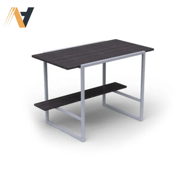 Complete Student Housing Bedroom Set with Modern Bed, Study Desk, and Wardrobes