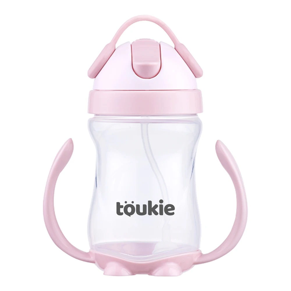 2022 new design cute shape baby spill proof sippy cup with straw