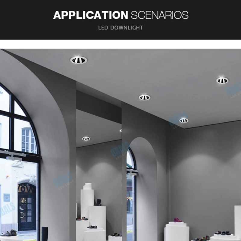 China Factory LED Adjustable Recessed Ceiling up and Down Wall Light Trimless Led Cob Ceiling Spotlight