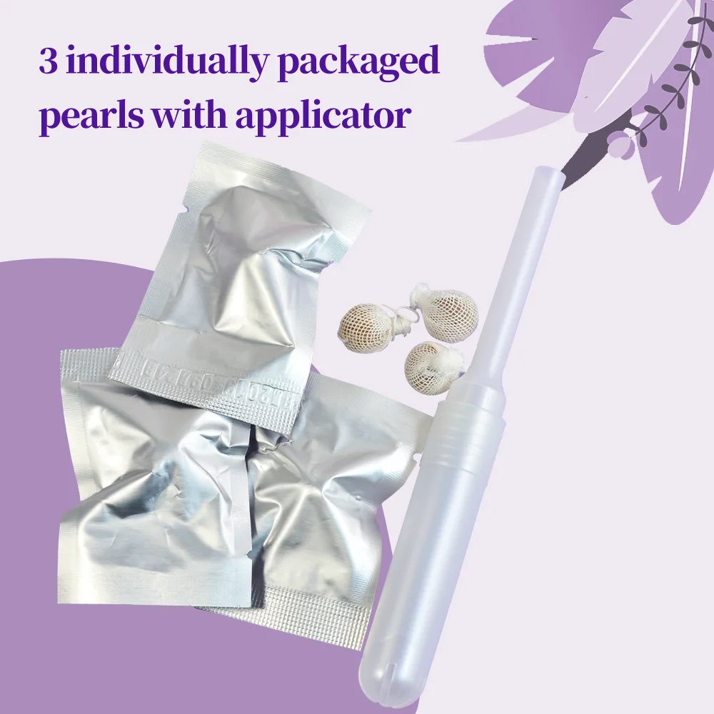 Aromlife yoni pearls original 3 in 1 feminine hygiene products yoni pearl applicator organic vaginal cotton tampons for women
