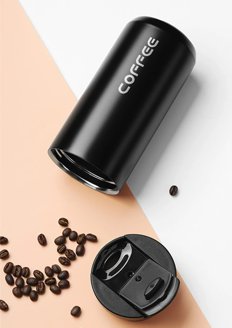 Outdoor Travel Reusable 550ml Coffee Cup Lids Insulated Vacuum Water Bottle Mug Stainless Steel Custom Coffee Cup