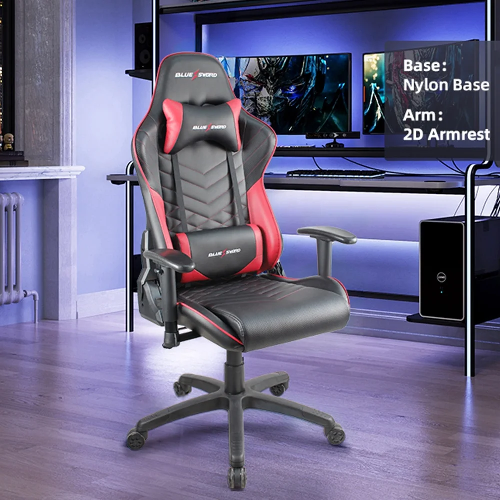 Judor Wholesale Leather Racing Gamer Chair Adjustable Armrest Ergonomic Gaming Chair