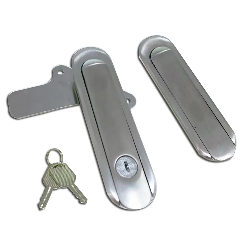Stainless Steel Cabinet Door With Key AB402 Key Mechanical Door Plane Lock Power Distribution Box Lock Equipment