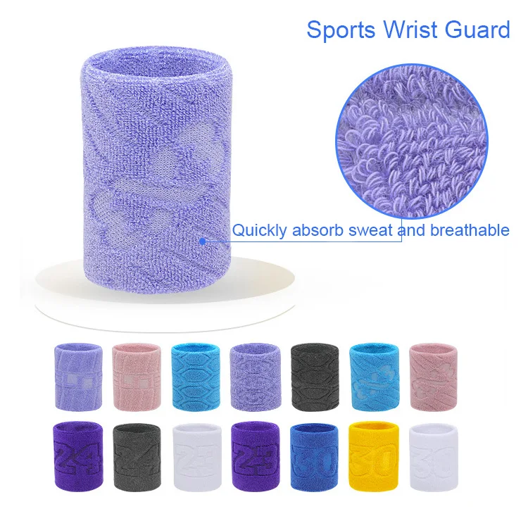 JuDing Custom Tennis Gym Wristbands Towel sweatbands Sweat Wrist Bands Sports embroidery wrist sweatband