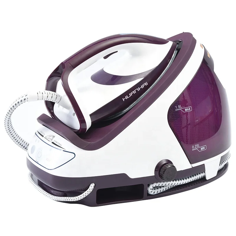 High Power Large Mini Handle Water Tank Self Clean Spray Auto-off Dry Electric Steam Station Iron