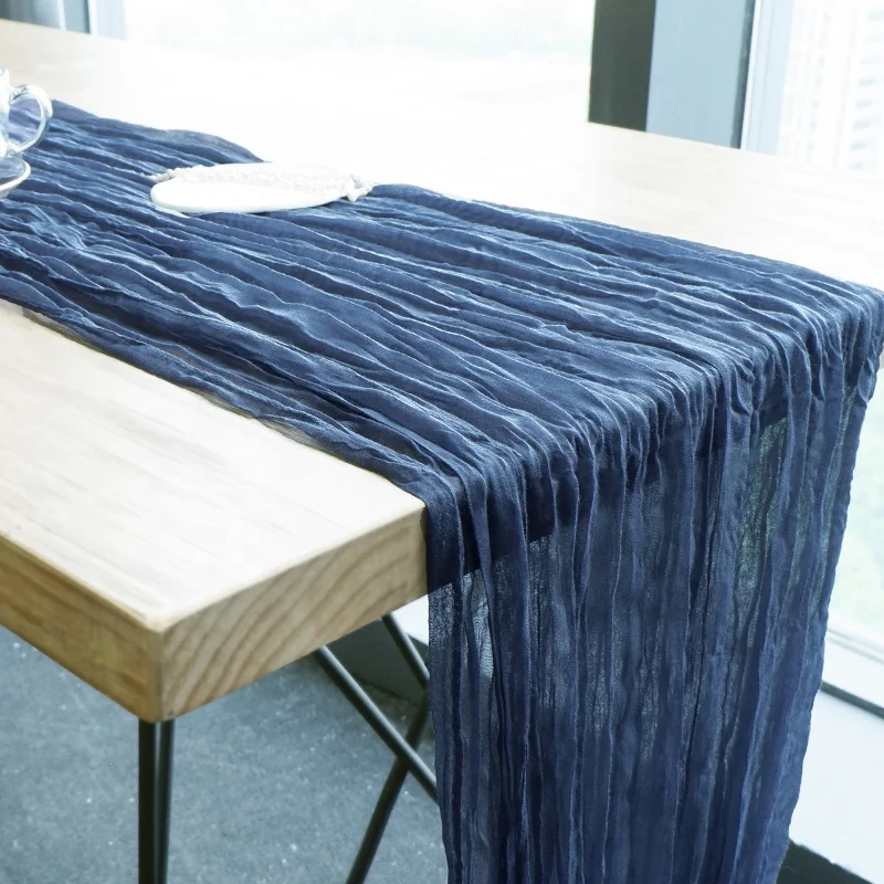 Luxury Comfort Gauze Noridc Woven Cheap Table Runner Wedding Decoration