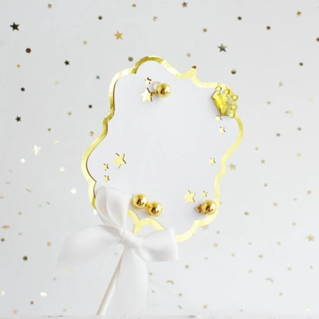 Accept custom Write Letter Crown New Design Quality Flower Cake  Cake Decoration Topper vertical cake topper