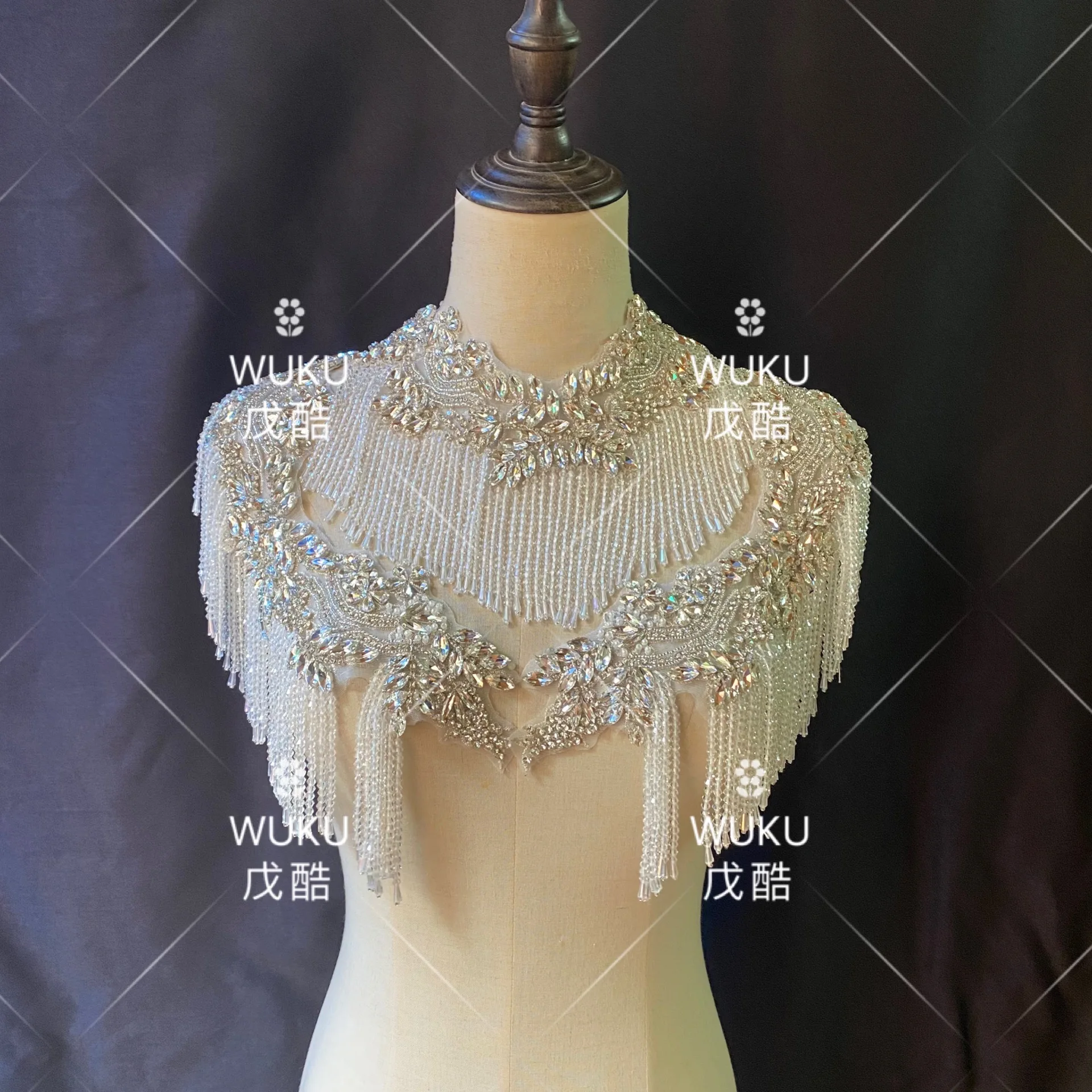 wuku 2020 decoraticollar necklace applique with tassel trims