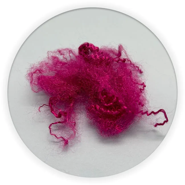 Good 2.5D triangle virgin polyester staple fiber for spinning