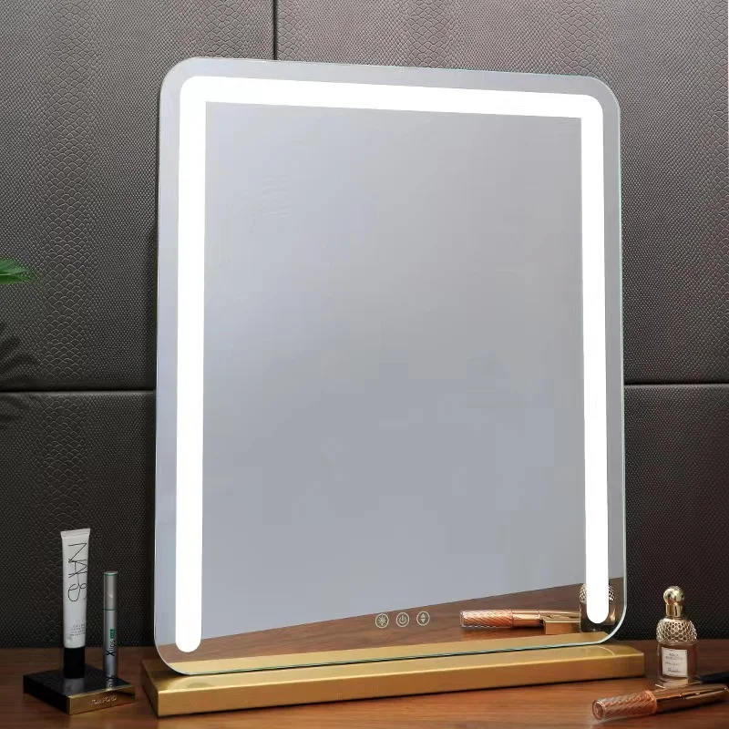 Vanity Table Mirror hollywood with Light, Hollywood Dimmer Touch Screen Vertical Stand Makeup Mirror