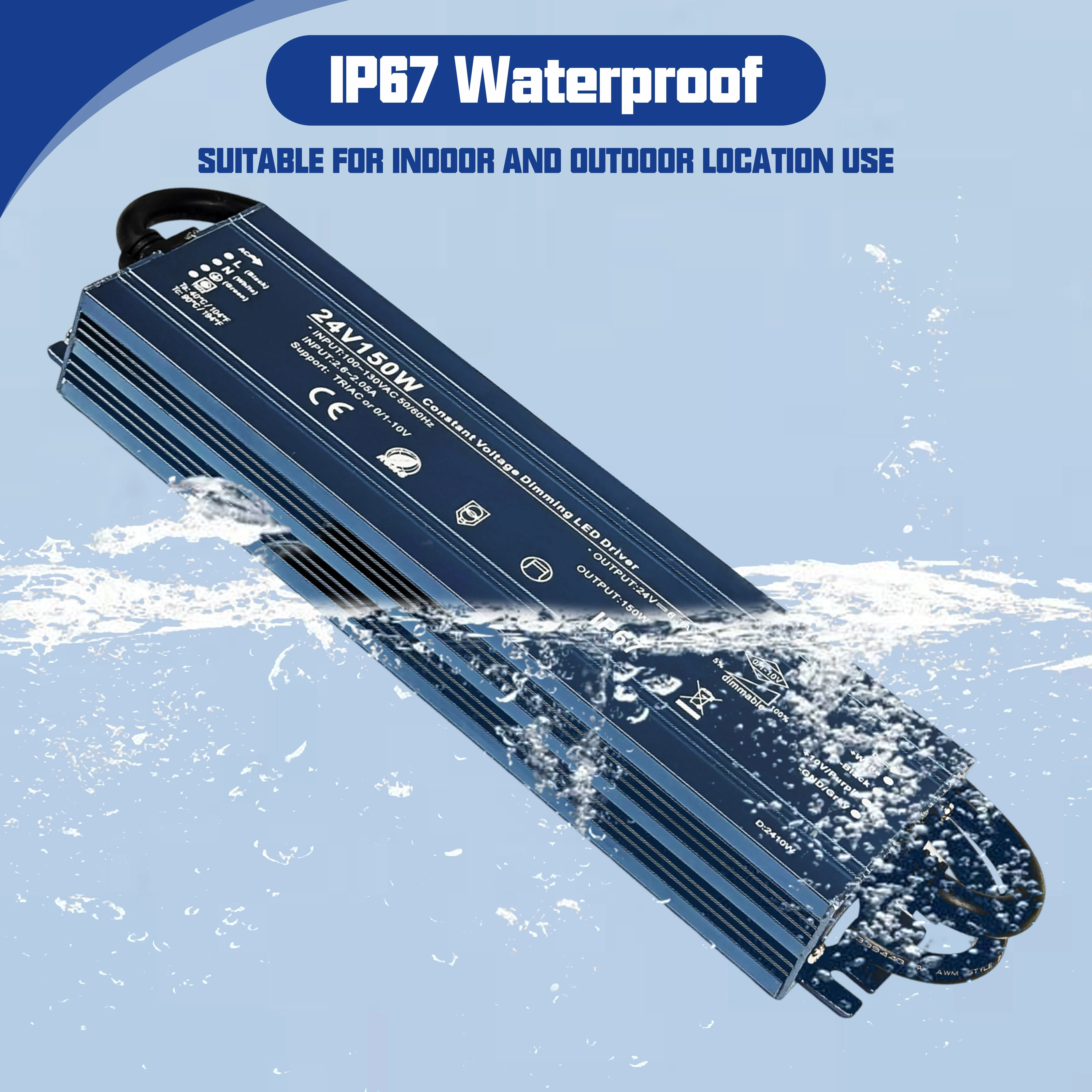 5 In 1 Dimming Triac Resistance Dim 10V Pwm 0-10V 00W 300W 400W 500W 600W Ac To Dc 12V 24V Outdoor Dimmable Led Driver