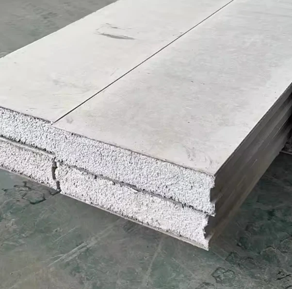 Fiber Cement or Calcium Silicate Surface EPS Cement Filler Sandwich Board For Modern Office Building