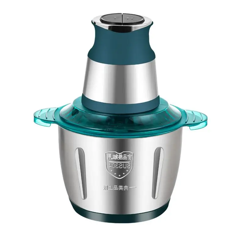 Household small multifunctional stainless steel bowel electric, 3l vegetable food meat chopper/