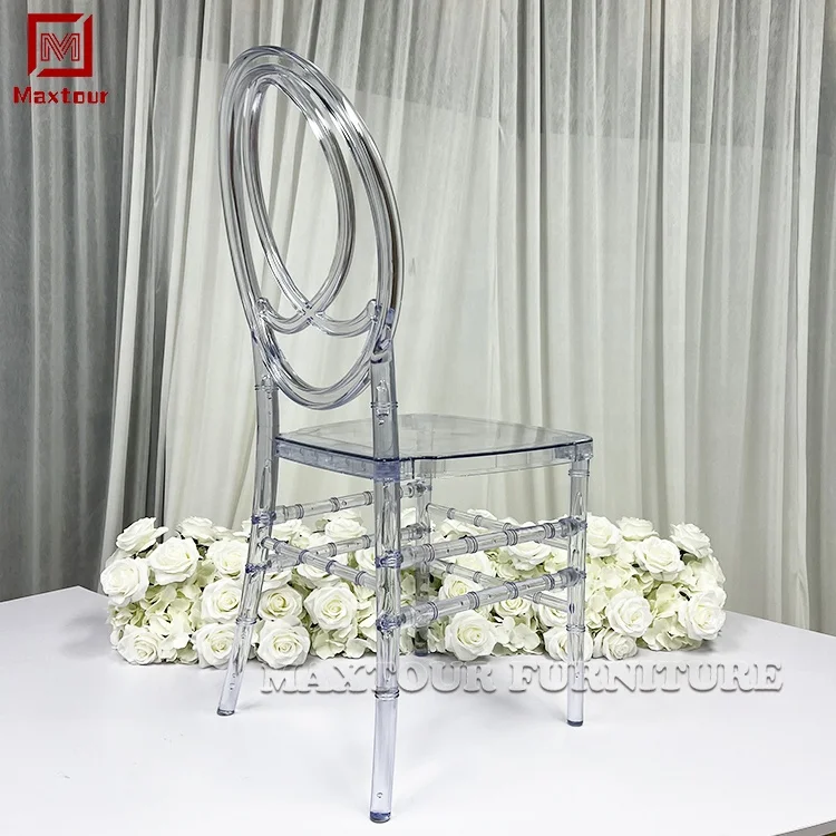 Hot Wedding style Transparent Clear Resin Acrylic PC Tiffany Disassembly packing design Plastic Dining chair