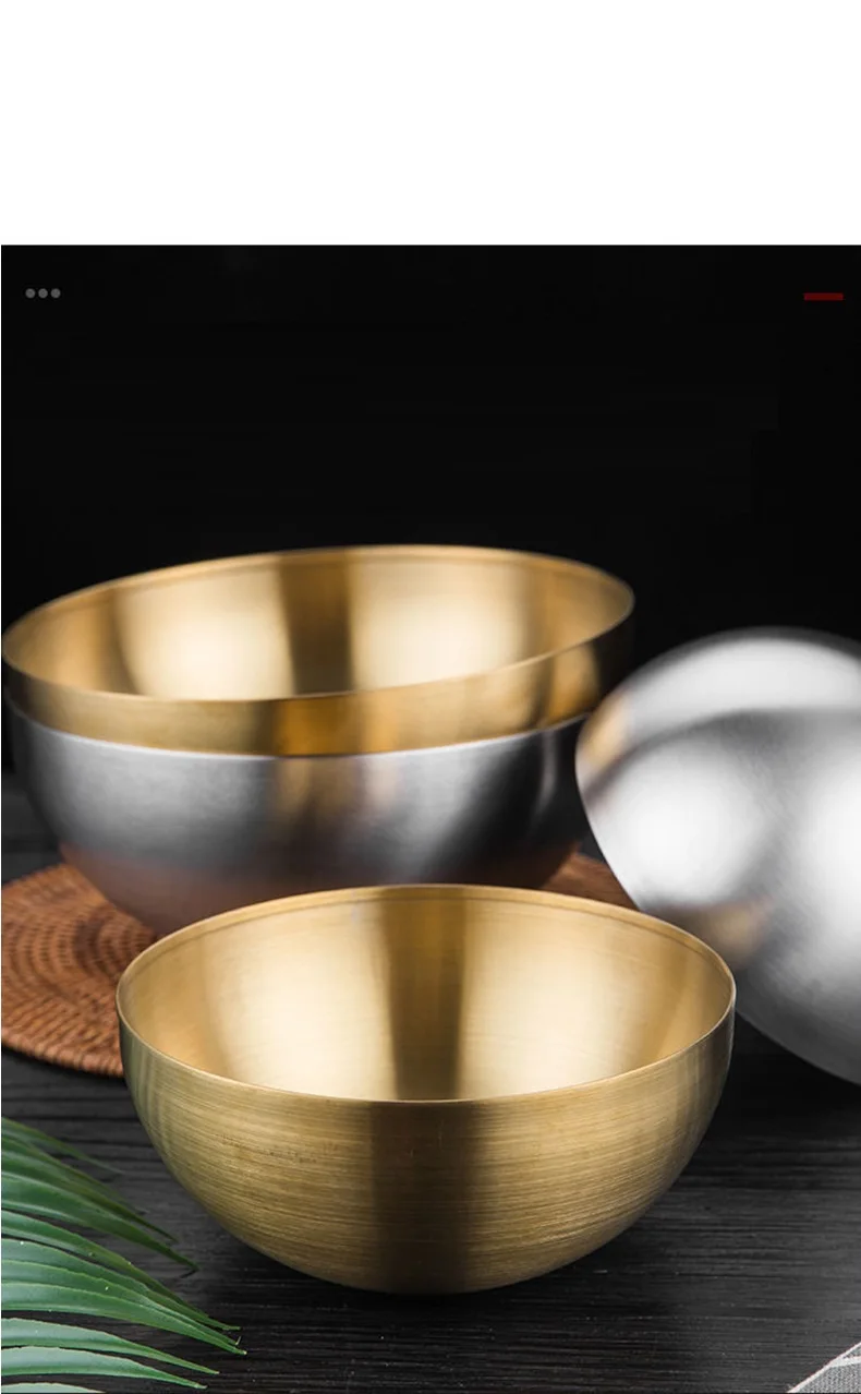 Food Grade Reman Bowl Stainless Steel Hotel Mixing Salad Bowl