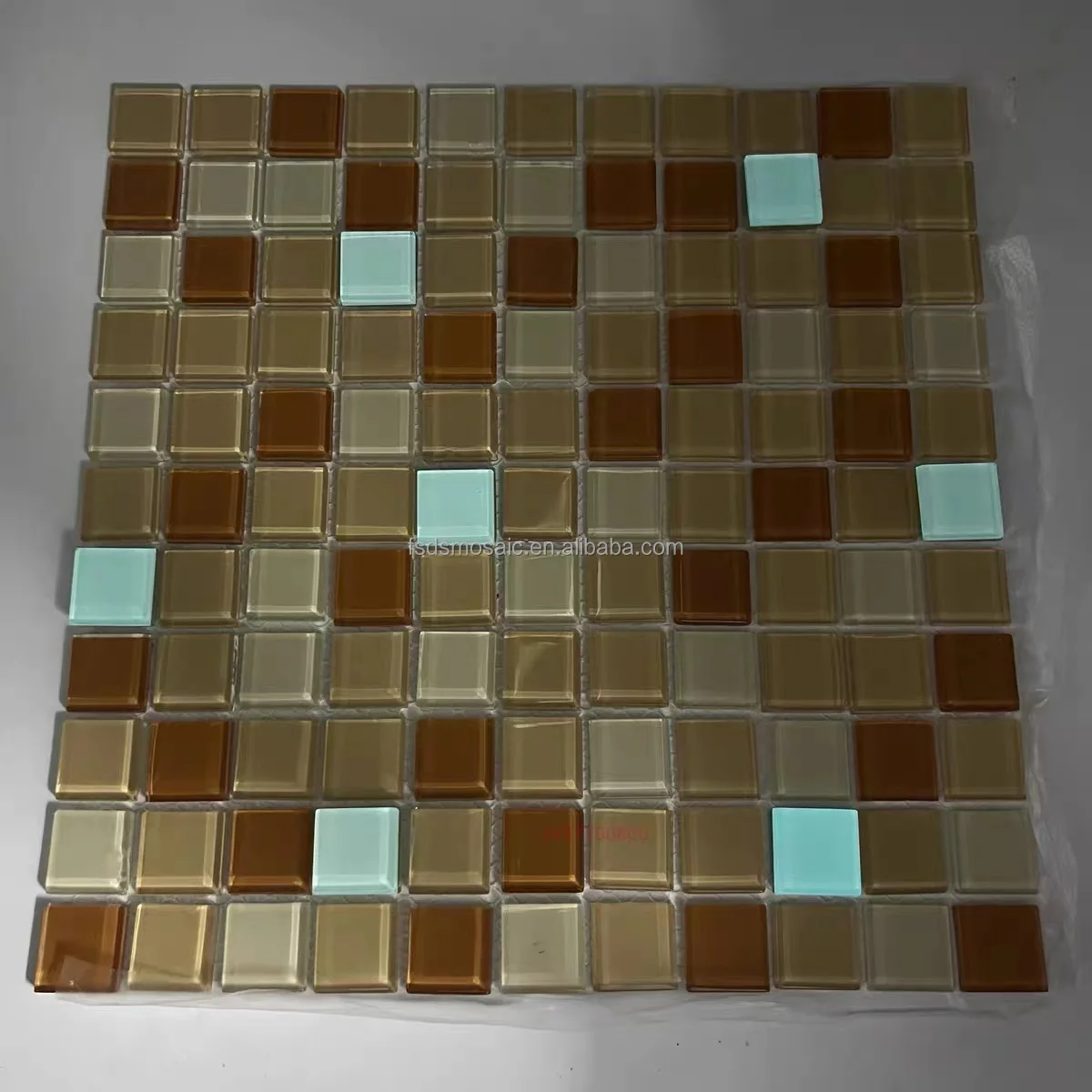 4mm crystal glass mosaic tile for Swimming pool Luminous mosaics for swimming pools