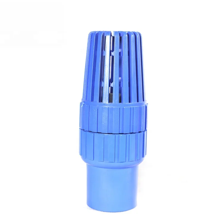 All size available bottom valve top supplier best price PVC plastic foot valve Bule Color