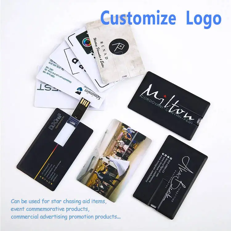 FOCUS Card USB Drive Double-sided Printed Logo Custom Promotional Gift Memory Flash Disk Card Wholesale USB Drive