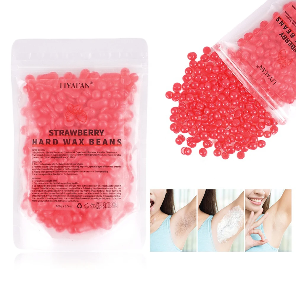 Wholesale Bulk Hot Film Sugar Waxing Face Body Legs Armpits Depilatory Hard Wax Beans For Hair Removal