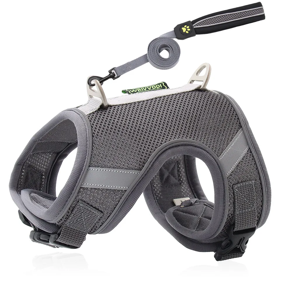 Professional design Solid pattern Polyester Dog Walking harness
