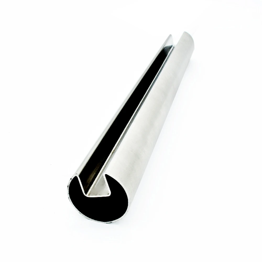 Groove Tube Stainless Steel Slotted Pipe Round Stainless Steel Handrail Slot Tube