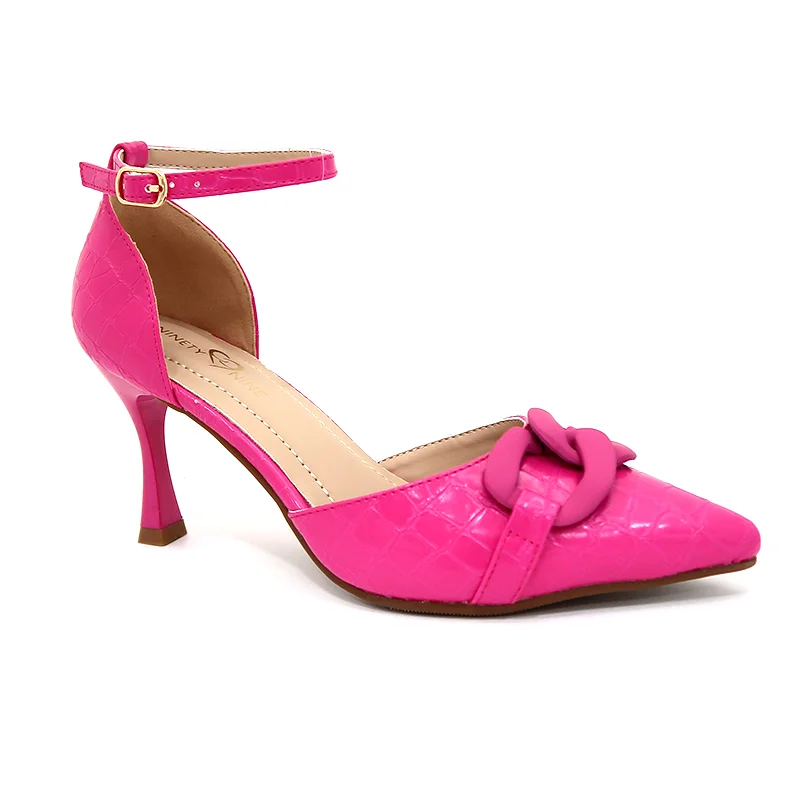 2021 new arrival designer ladies buckle strap pumps women thin heels chaussures femmes heels for women