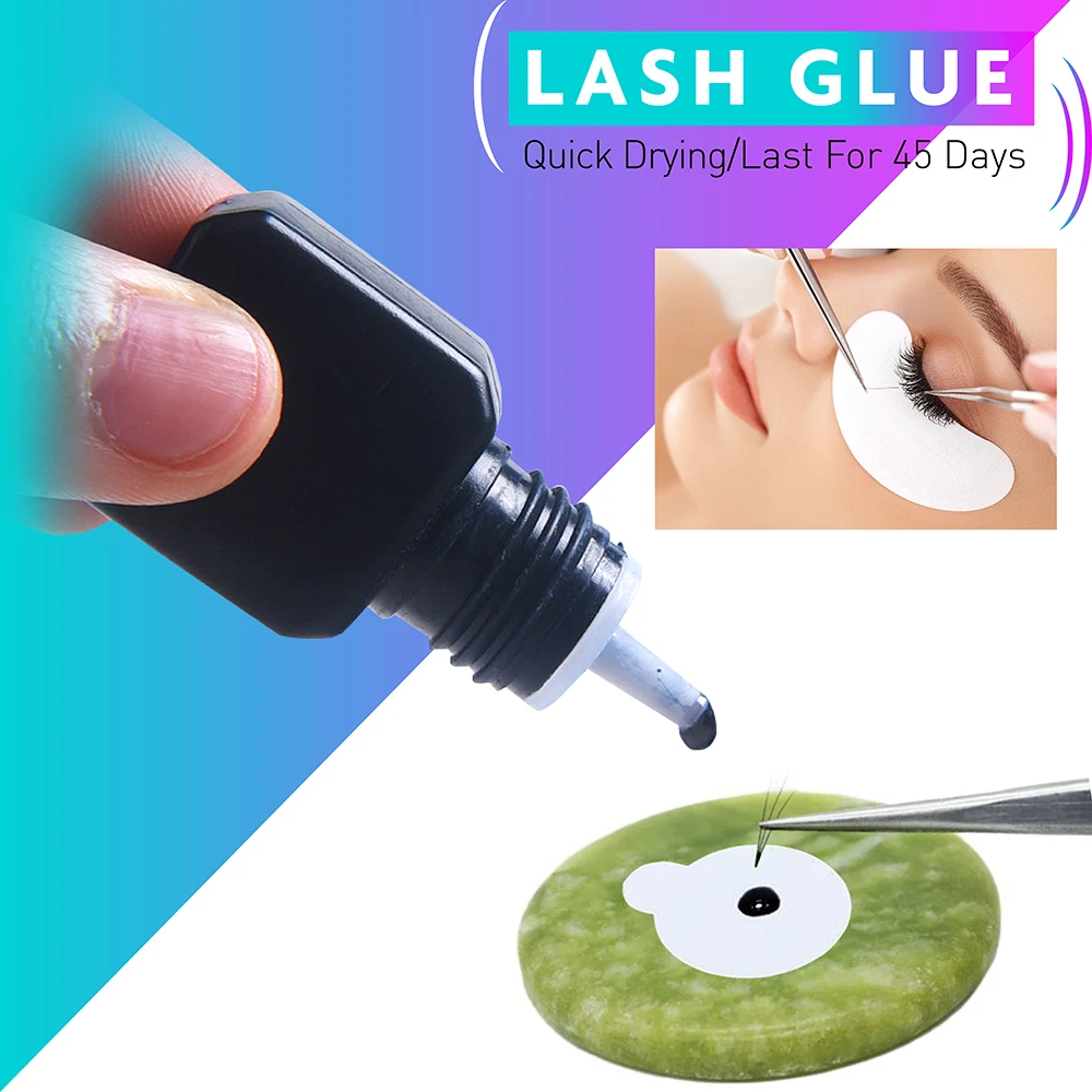 LashPlus top quality 0.5 seconds quick dry time Japan eyelash glue 7 weeks safety sensitive lash adhesive