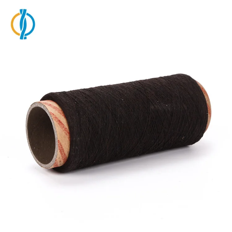Black Color Ne6s 8s 12s regenerated cotton knitting glove yarn