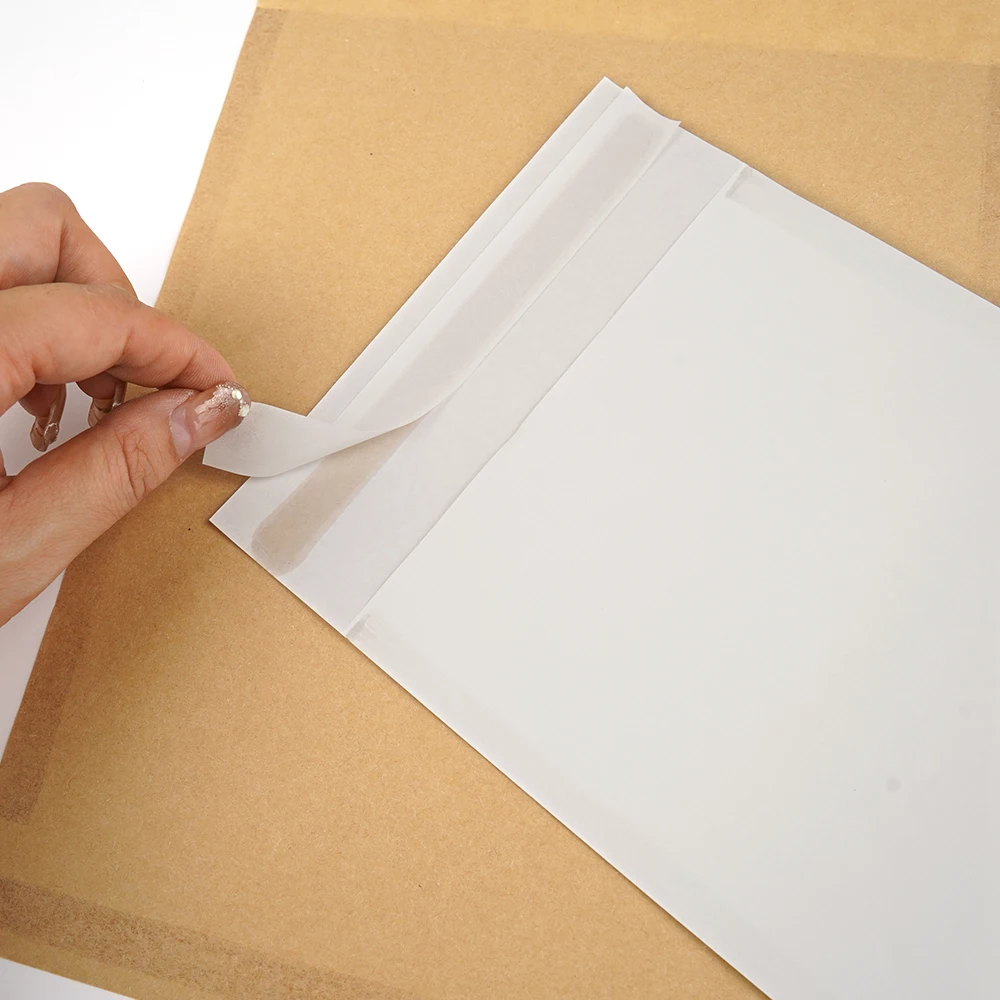 Packaging Reflective Logo Courier Opp Plastic Double Strong Postal Biodegradable Mailing Mailer Shipping Kraft Self Adhesive Bag