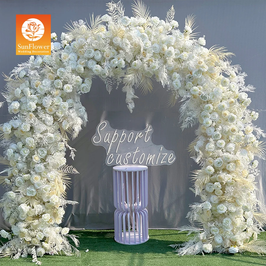 Sunwedding 3d Wedding Arch Artificial Flower Decoration Wedding Backdrop Floral Arch