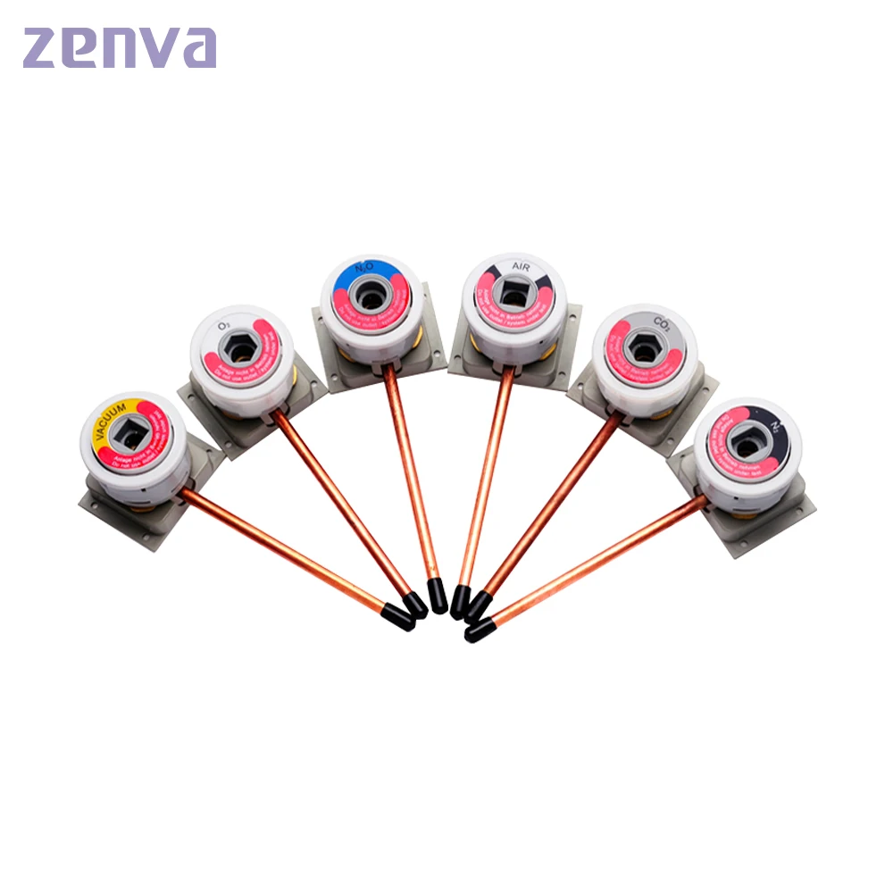 Медицинский газовый выходной кислородный выход для больничной кровати