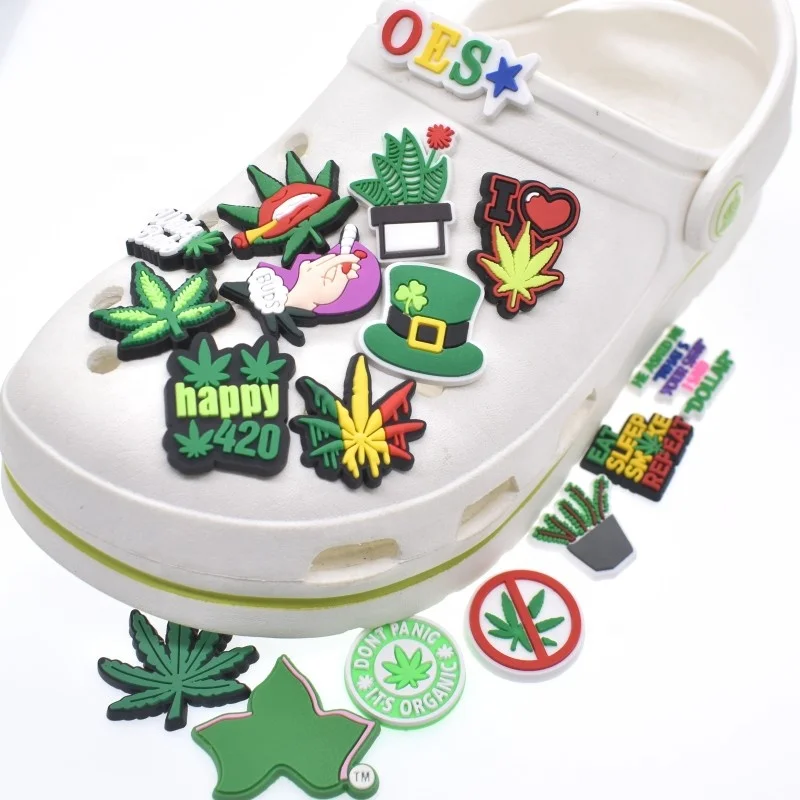 Cheap Cartoon Shoe Charms Different Shape Croc Charms for bracelet decoration crock  Men Women Gifts