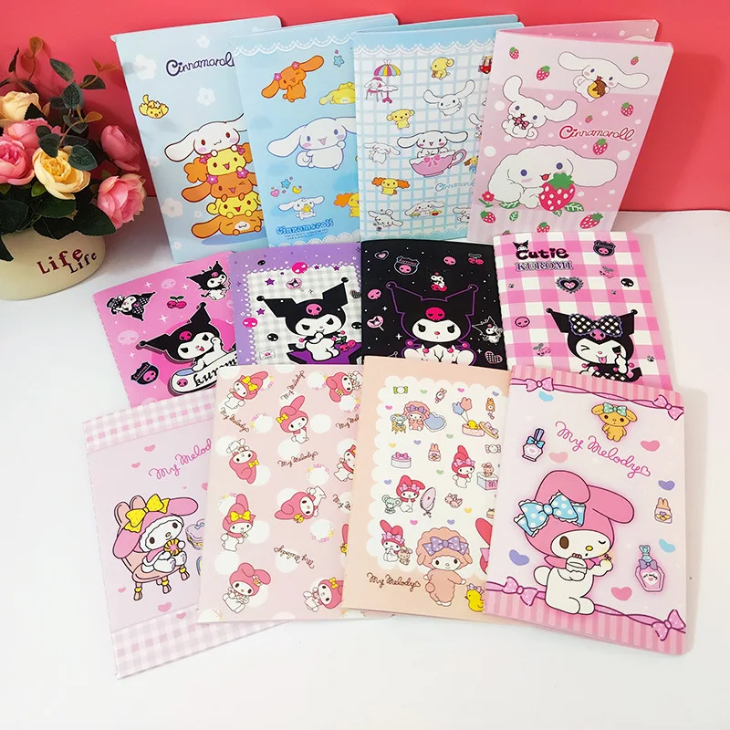 2024 New sanrioed  Stationery cute anime melody kuromi kt kawaii page student school Stationery A5 diary notebook wholesale
