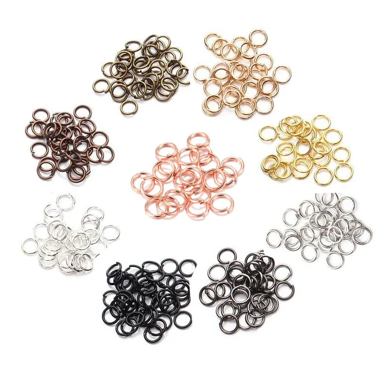 100pcs/bag Gold Jump Rings Accesorios En Acero Inoxidable Para Mujer For Necklace Jewelry Making DIY Braid Rings for Hair