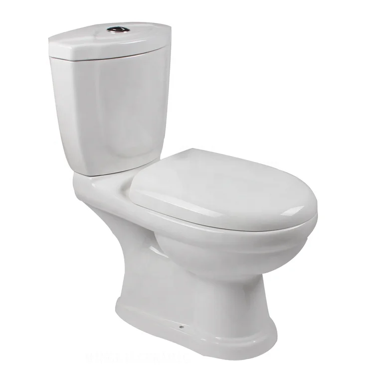 High quality porcelain bathroom floor mounted washdown two piece toilet in ABIDJAN