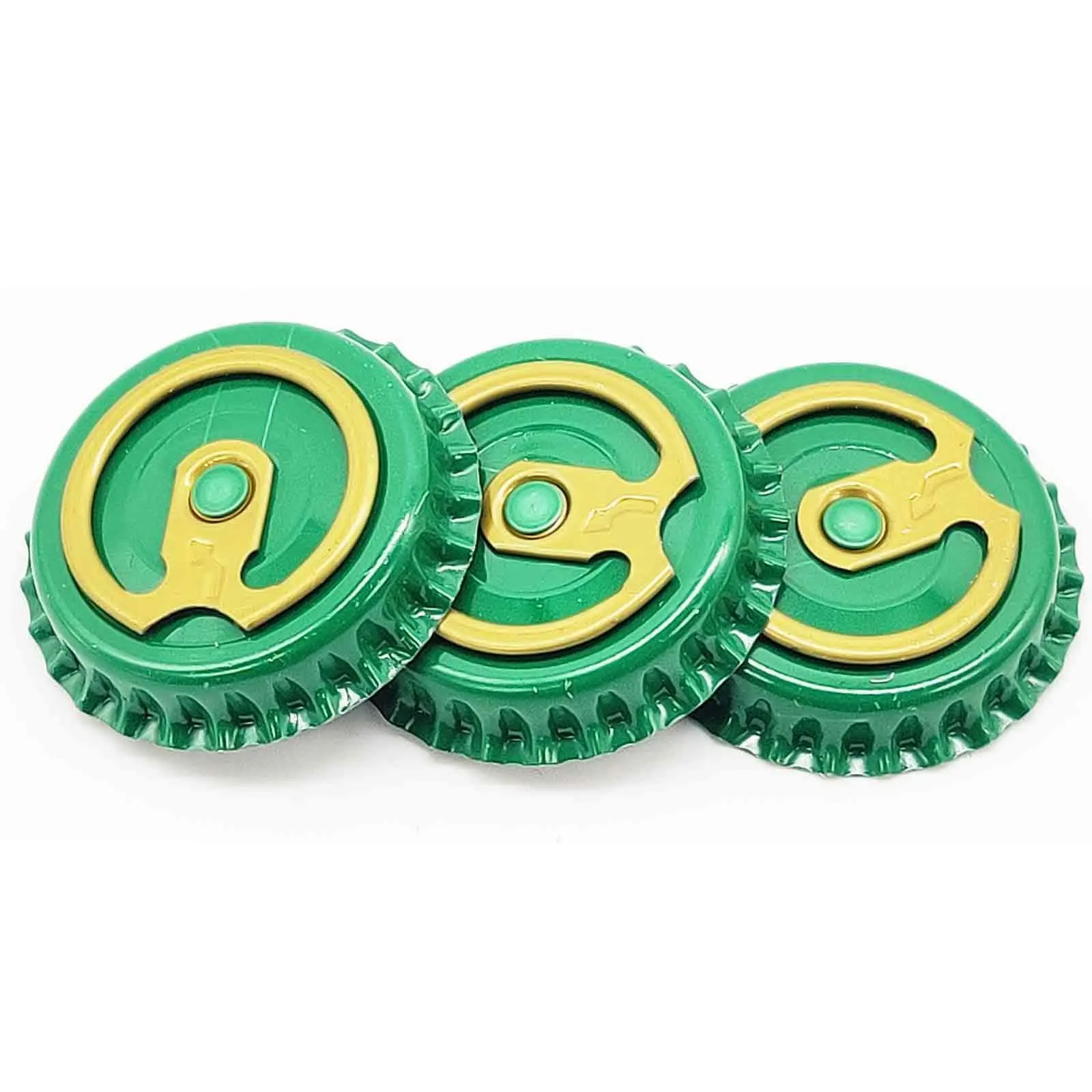 26 mm Tinplate Metal Easy Open Cap for Beer Glass Bottle 26mm Pull Ring Crown Lids