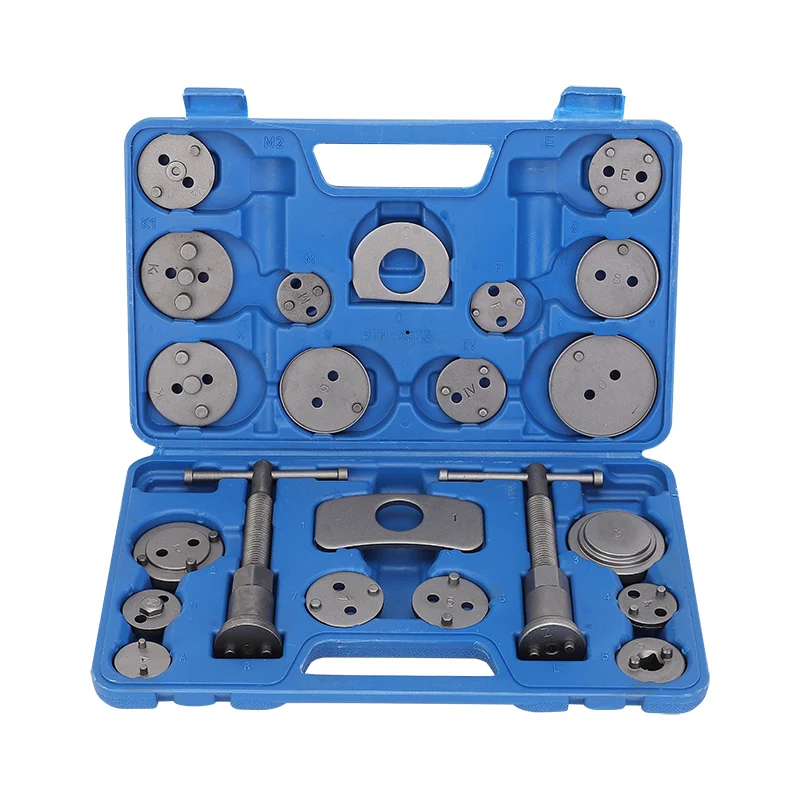 22PC Universal Heavy Duty Disc Brake Caliper Piston Compressor Wind Back Repair Tool Kit for Brake Pad Replacement for Cars