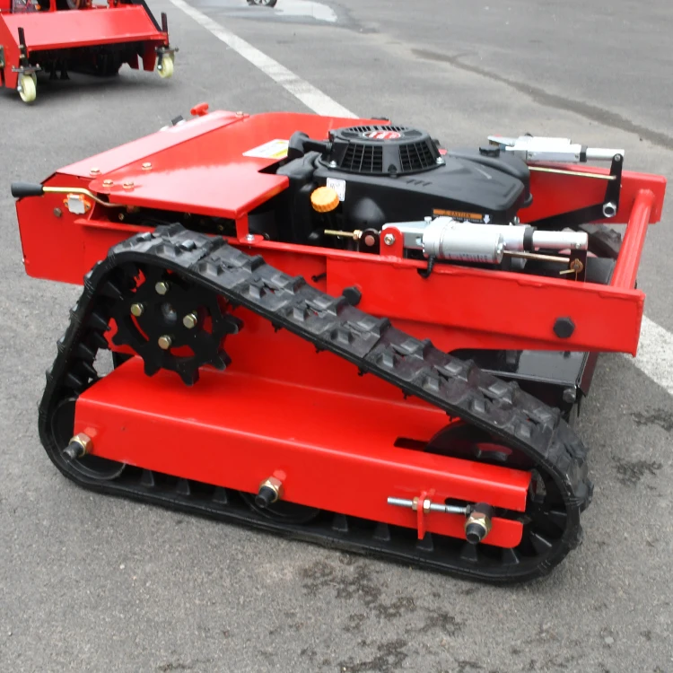 rubber crawler robot diesel oil Self Propelled Garden remote control Lawn Mower 15HP