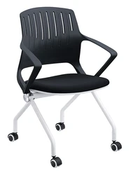 Dingyou Factory folding plastic chair pp office conference stackable meeting room foldable training chair