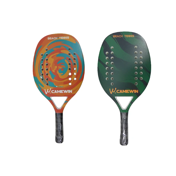 Outdoor Professional Power Beach Tennis Rackets Lite Pop Tennis Paddle Paddleball Racquets Carbon Fiber Beach Tennis Racket