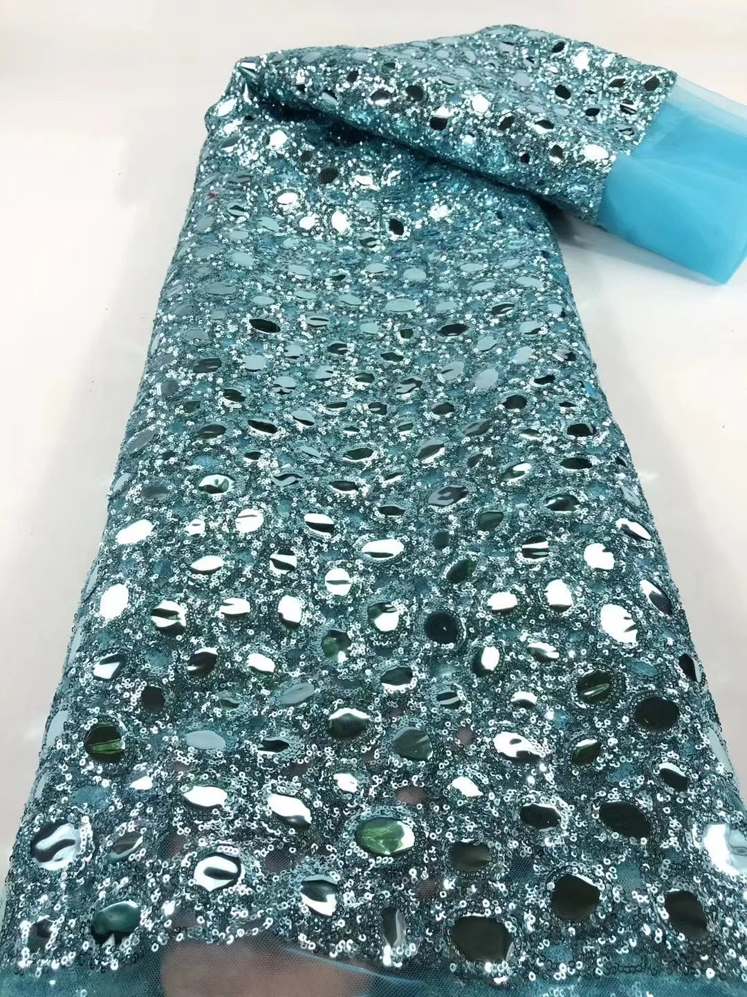 Аксессуары для одежды на заказ машинное плетение кружево полиэстер экологически чистые блестки Свадебная вечеринка Африканское