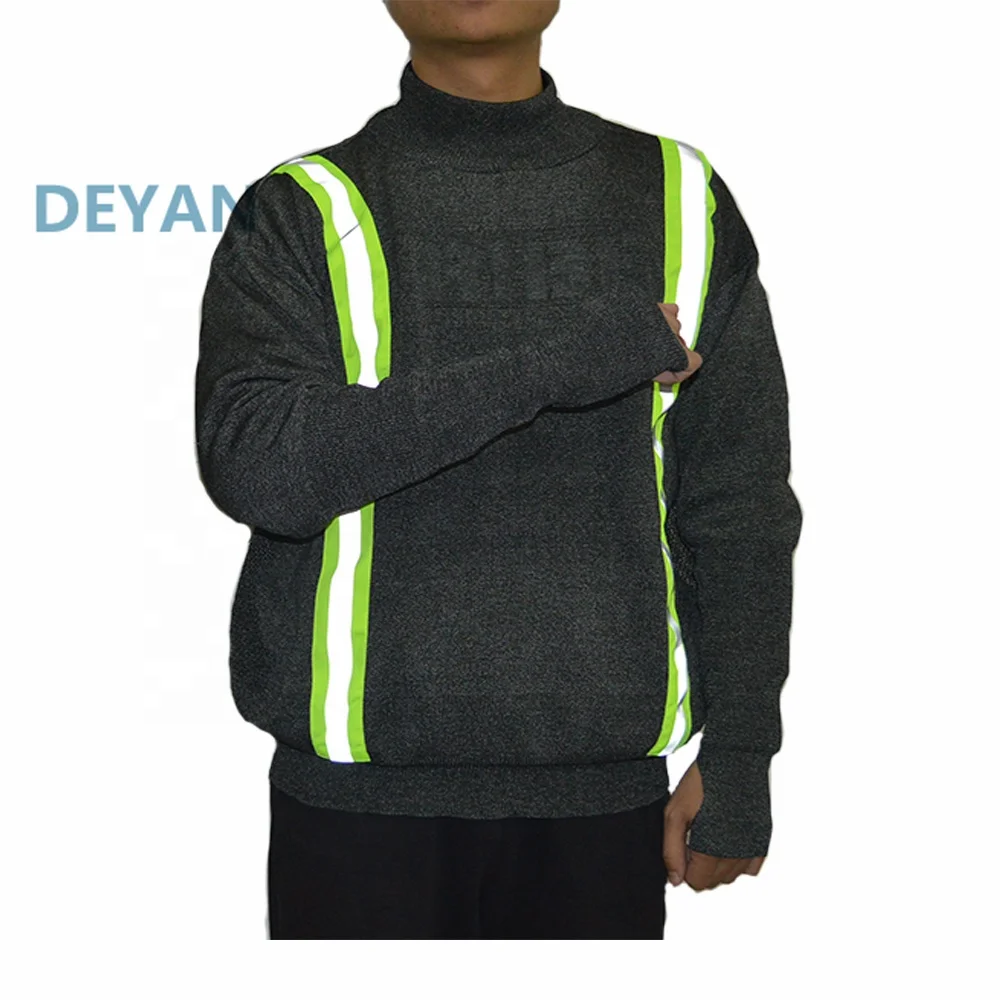 Anti-cut hollow breathable night warning clothing walking reflective clothing sports leisure stab-proof clothing