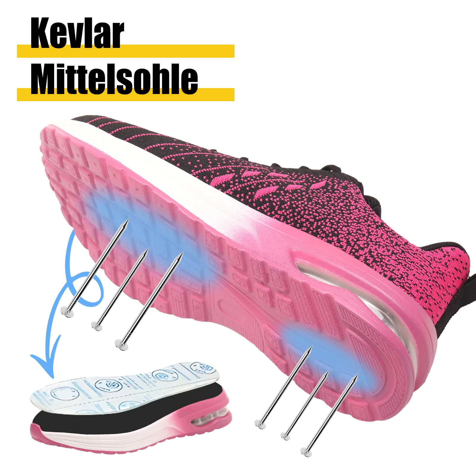 JIANKUN CE UKCA ATSM  Unisex Safety Shoes CE Certified Industrial Steel Toe Sneaker Lightweight Summer/Autumn Wear