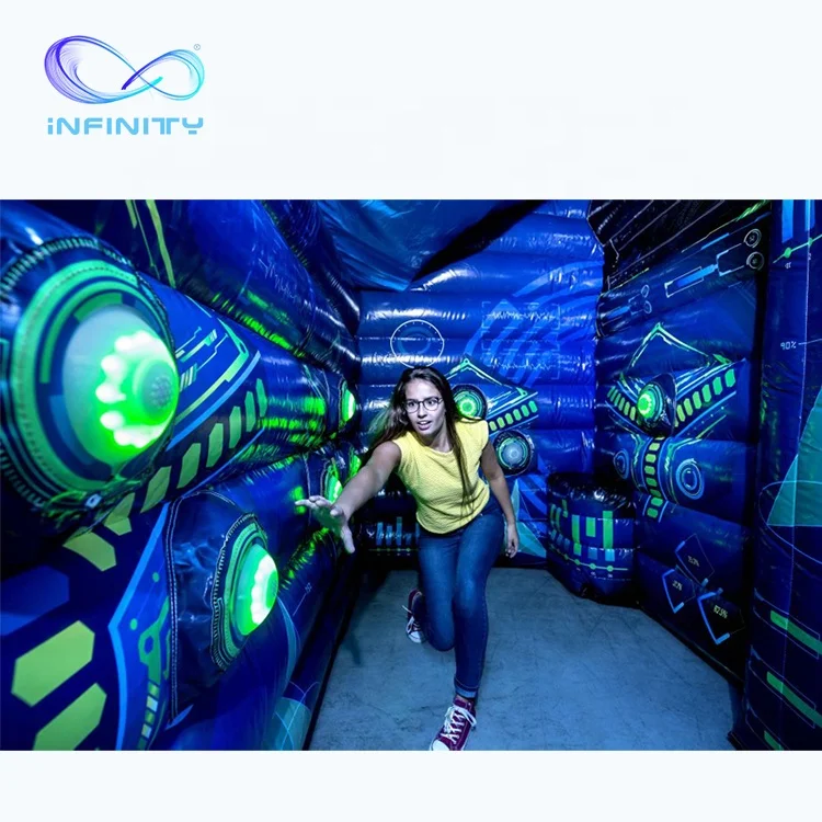 hot sale inflatable IPS sport games inflatable interactive arena inflatable play center Light Battle with Play System Arena