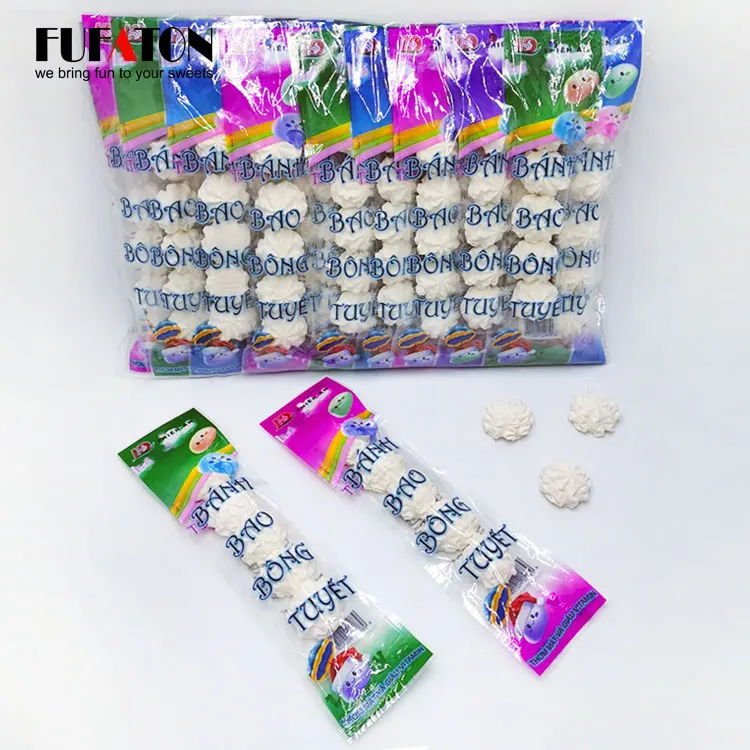 Fruit flavored noodle shaped beef gelatin fish gelatin marshmallow candy