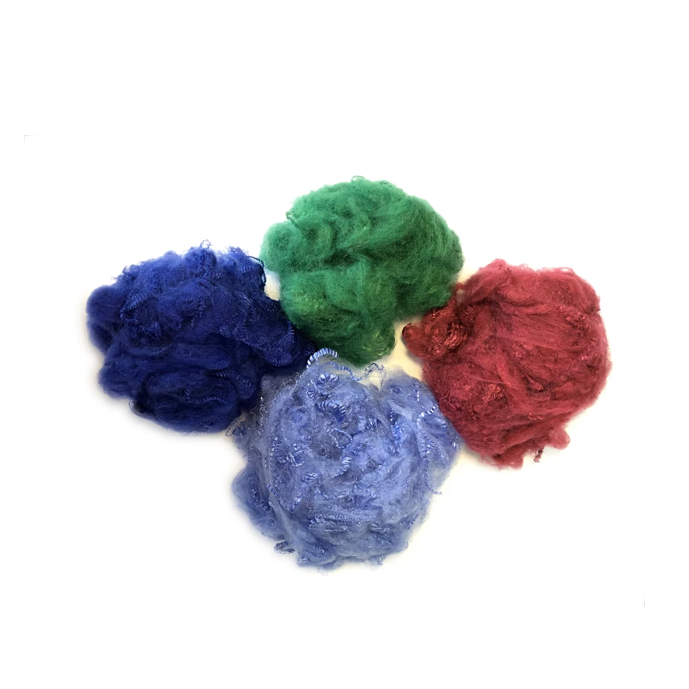 100% переработанное Полиэфирное штапельное волокно с сертификатом GRS