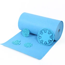 The factory directly supplies 2mm color polyester knitted non-woven fabric and wholesale 1m wide high-quality felt cloth