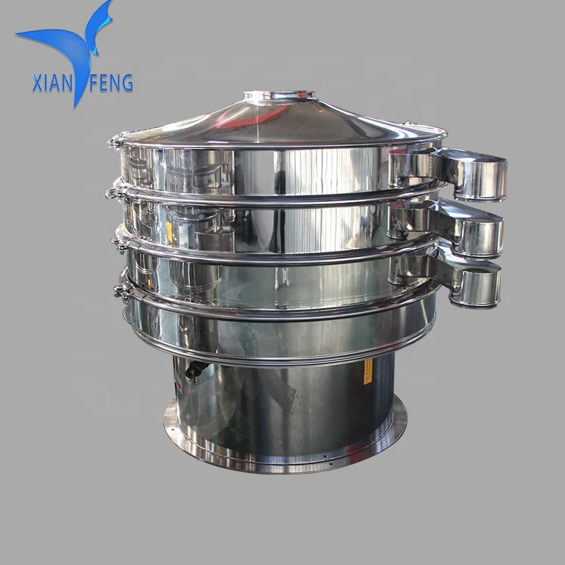 Factory price 10 Kg-10 Tons/hour baobab powder rotary vibrating sieve machine for food grade