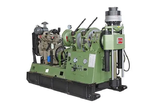 Wells Wireline diamond core drilling rig HXY-44T integrated main machine with drill tower mast derick 1000m  capacity diesel
