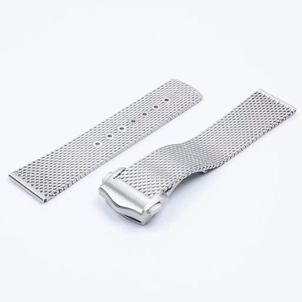 20mm High Quality 316 Stainless Steel Mesh Chain Watch Strap for Omega Seamaster 007 Shark Strap